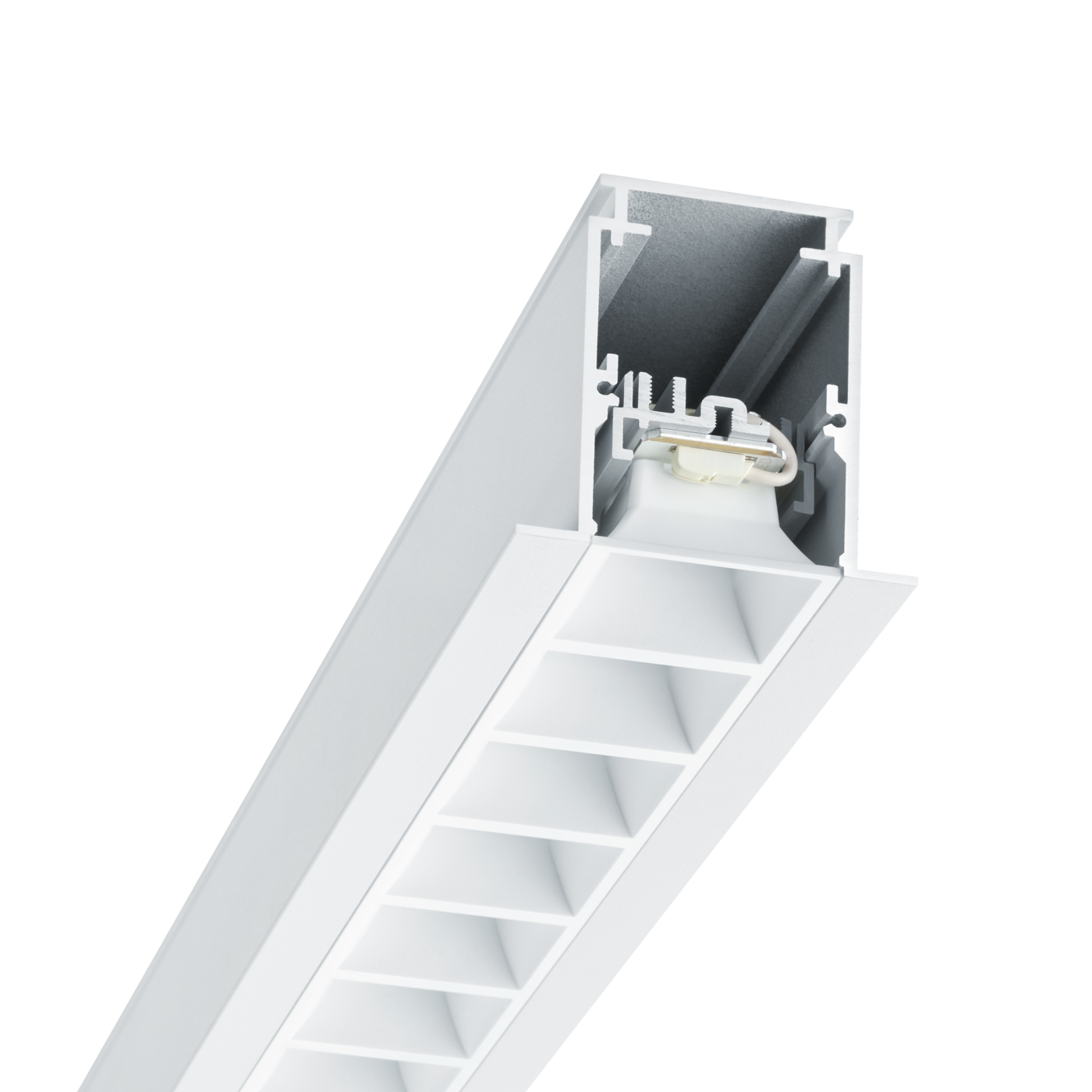 TRAXX EVO MR Einbauleuchte weiss Raster weiss