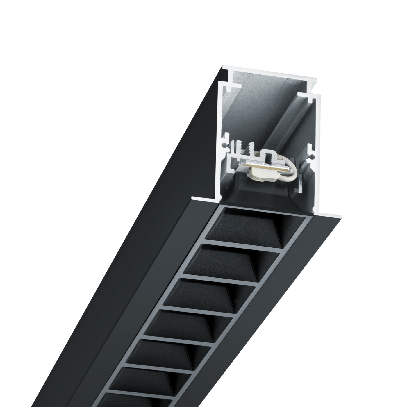 TRAXX EVO MR Einbauleuchte schwarz Raster schwarz